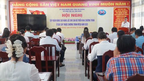 Tập huấn nâng cao năng lực triển khai Chương trình mục tiêu quốc gia dân tộc thiểu số