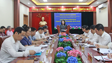 Ban Chỉ đạo phòng, chống tham nhũng, lãng phí, tiêu cực tỉnh làm việc tại phường Nam Sơn