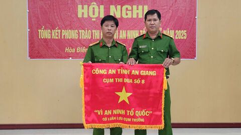 Cụm Thi đua số 8 Công an tỉnh An Giang tổng kết phong trào thi đua Vì an ninh Tổ quốc