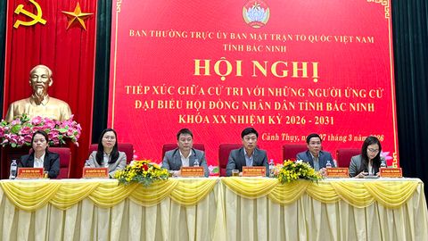 Ứng cử viên đại biểu HĐND tỉnh Bắc Ninh tiếp xúc cử tri tại đơn vị bầu cử số 10