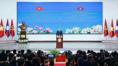 Phát biểu của Tổng Bí thư Tô Lâm tại Học viện Chính trị và Hành chính Quốc gia Lào