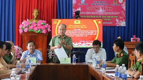Đảm bảo an ninh, trật tự Hội chợ Thương mại quốc tế Tịnh Biên - An Giang năm 2026