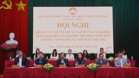 Ứng cử viên đại biểu Quốc hội và đại biểu HĐND tỉnh Bắc Ninh tiếp xúc cử tri tại đơn vị bầu cử số 2 và 6