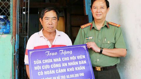 Xây dựng nhà cho hội viên Hội Cựu Công an nhân dân