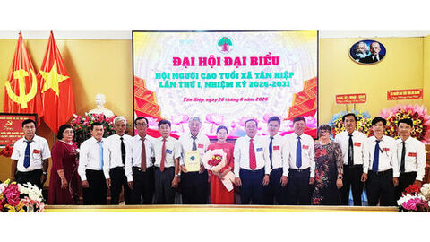 Xã Tân Hiệp tổ chức Đại hội đại biểu Hội Người cao tuổi nhiệm kỳ 2026 - 2031