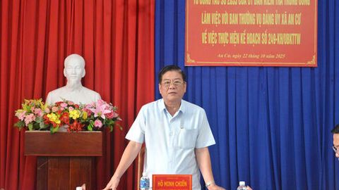 Tổ công tác 2033 giám sát vận hành vận chính quyền hai cấp tại xã An Cư và phường Tịnh Biên