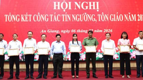 Tín đồ ở An Giang tích cực tham gia phong trào thi đua yêu nước