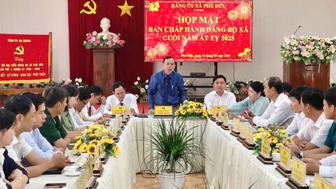 Xã Phú Hữu tập trung thực hiện thắng lợi nhiệm vụ năm 2026