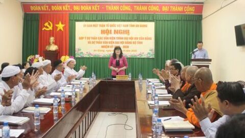 Ủy ban MTTQ Việt Nam tỉnh: Lấy ý kiến góp ý dự thảo văn kiện đại hội Đảng