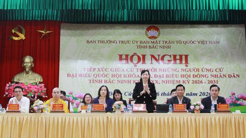 Ứng cử viên đại biểu Quốc hội và HĐND tỉnh tiếp xúc cử tri tại đơn vị bầu cử số 6 và 17