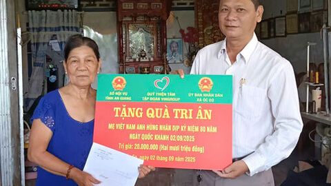 Xã Óc Eo tri ân người có công tiêu biểu