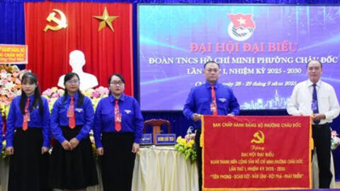 Đại hội điểm Đoàn Thanh niên Cộng sản Hồ Chí Minh phường Châu Đốc  nhiệm kỳ 2025 - 2030