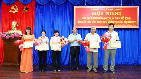 Đảng bộ xã Châu Phú hoàn thành xuất sắc nhiệm vụ