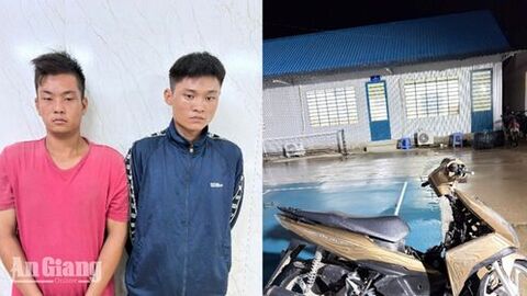Tạm giữ hai đối tượng có hành vi cướp tài sản