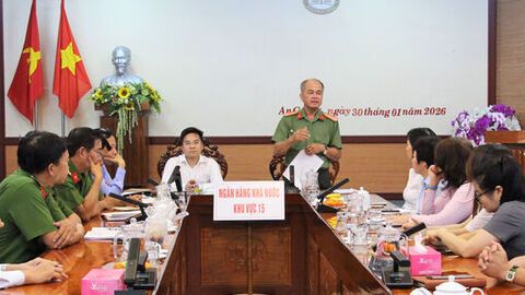 Công an tỉnh An Giang tăng cường tuyên truyền phòng ngừa tội phạm cướp tài sản tại các ngân hàng