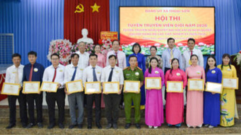 Xã Thoại Sơn tổ chức thành công Hội thi Tuyên truyền viên giỏi năm 2026