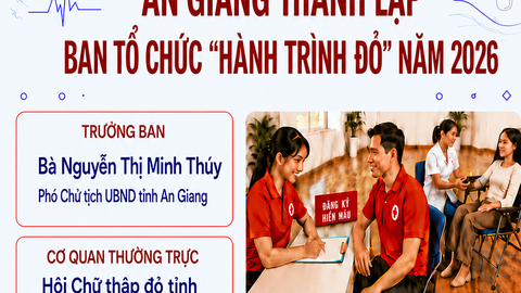 [Infographic] An Giang thành lập Ban Tổ chức Chương trình "Hành trình Đỏ" năm 2026