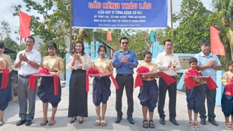 Xã Hòa Hưng khánh thành 2 cây cầu giao thông nông thôn