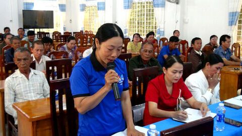 Cấp ủy, chính quyền xã Ô Lâm đối thoại với Nhân dân