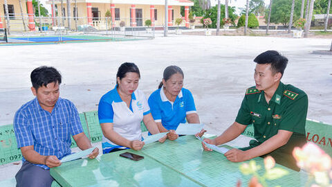 “Cột mốc sống” ở biên giới Vĩnh Điều