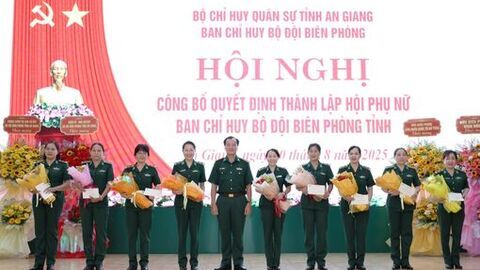 Thành lập Hội Phụ nữ Ban Chỉ huy Bộ đội Biên phòng tỉnh An Giang