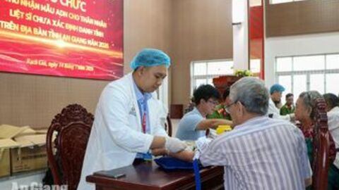 An Giang thu nhận mẫu ADN của 335 thân nhân liệt sĩ