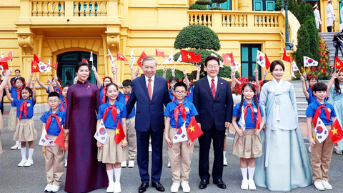 Tổng Bí thư, Chủ tịch nước Tô Lâm chủ trì Lễ đón chính thức Tổng thống Hàn Quốc