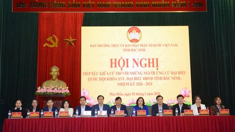 Ứng cử viên đại biểu Quốc hội khóa XVI và đại biểu HĐND tỉnh tiếp xúc cử tri tại đơn vị bầu cử số 6 và 13