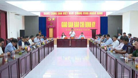 An Giang giao ban báo chí định kỳ tháng 7