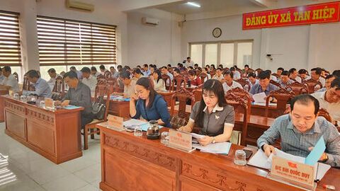 Xã Tân Hiệp thực hiện đạt và vượt 18 chỉ tiêu nghị quyết năm 2025 