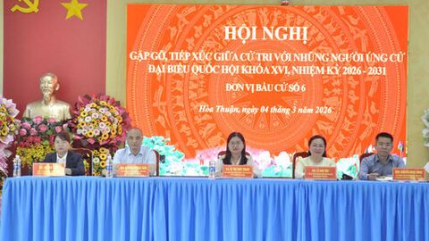 Ứng cử viên đại biểu Quốc hội tiếp xúc cử tri 3 xã Hòa Hưng, Hòa Thuận và Thạnh Hưng