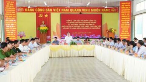 Phó Chủ tịch Thường trực UBND tỉnh An Giang làm việc với các xã về nhiệm vụ năm 2026 và công tác bầu cử 