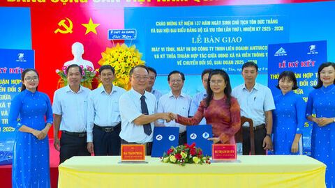 UBND xã Tri Tôn và Viễn thông Tri Tôn ký thỏa thuận hợp tác chuyển đổi số