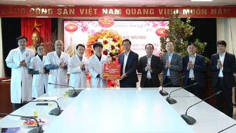 Phó Chủ tịch UBND tỉnh Lê Xuân Lợi chúc Tết cơ sở y tế và đơn vị bảo trợ xã hội