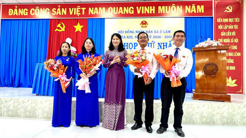 HĐND xã Ô Lâm bầu các chức danh chủ chốt nhiệm kỳ 2026 - 2031