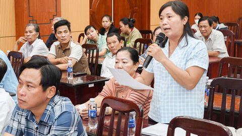 Cử tri xã Kiên Lương kiến nghị nhiều vấn đề dân sinh