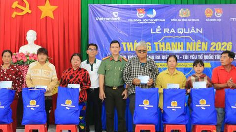 Công an tỉnh An Giang ra quân thực hiện tháng thanh niên tại xã Nhơn Hội 