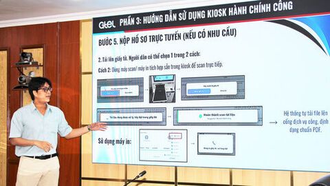 Công an tỉnh An Giang triển khai thí điểm kiosk phục vụ hành chính công