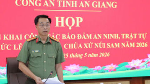 An Giang triển khai kế hoạch bảo đảm an ninh, trật tự Lễ hội Vía Bà Chúa Xứ Núi Sam năm 2026