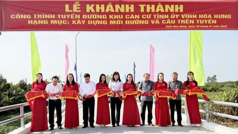 Khánh thành tuyến đường Khu căn cứ Tỉnh ủy Rạch Giá