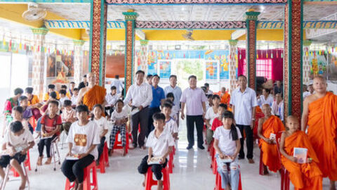 Khai giảng lớp học chữ Khmer hè năm 2026 tại xã Vĩnh Hòa