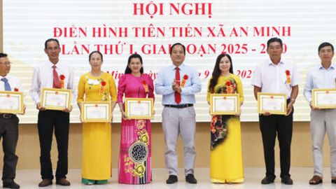 An Minh có 57 tập thể, cá nhân điển hình tiên tiến