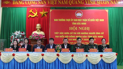 Ứng cử viên đại biểu HĐND tỉnh Bắc Ninh tiếp xúc cử tri tại đơn vị bầu cử số 3