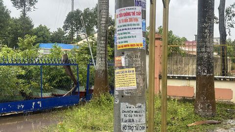 “Ngân hàng cột điện” lại tràn lan