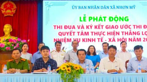 Xã Nhơn Mỹ thực hiện đạt và vượt 13/13 chỉ tiêu nghị quyết