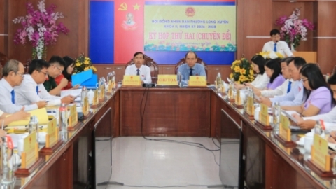 HĐND phường Long Xuyên khóa II, nhiệm kỳ 2026 - 2031 họp chuyên đề 