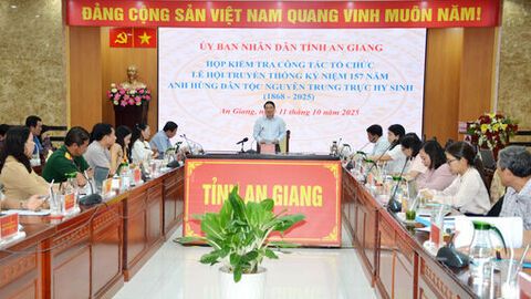 Kiểm tra công tác tổ chức Lễ hội truyền thống kỷ niệm 157 năm Anh hùng dân tộc Nguyễn Trung Trực hy sinh 