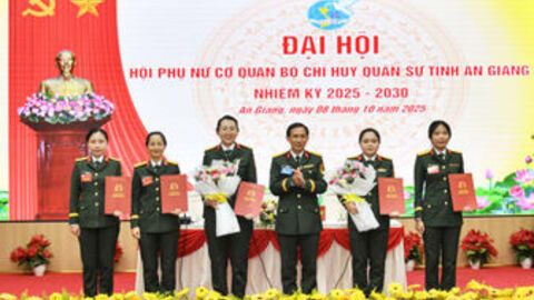 Đại hội Hội Phụ nữ cơ quan Bộ Chỉ huy Quân sự tỉnh An Giang 