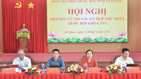 Đại biểu Quốc hội tỉnh An Giang (đơn vị số 6) tiếp xúc cử tri xã Gò Quao