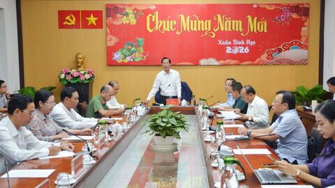 Phó Chủ tịch UBND tỉnh An Giang Lê Văn Phước làm việc với 8 xã, phường về triển khai chương trình công tác năm 2026